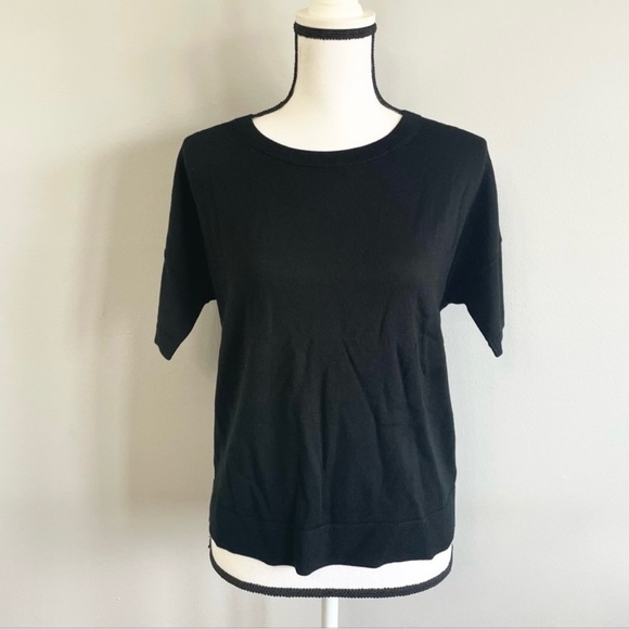 Banana Republic women blouse size S color Navy Blue - Picture 7 of 9